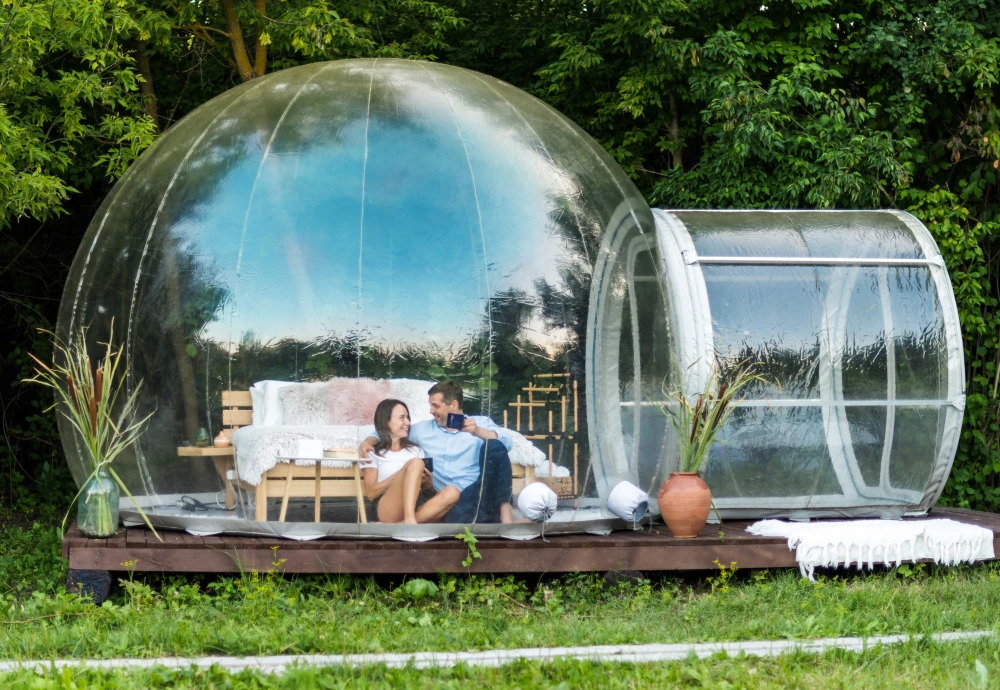 see through bubble tent